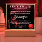 Appreciation - Acrylic Display Centerpiece For Grandpa