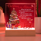 Christmas In Heaven- Christmas-Themed In Memory Of Acrylic Display Centerpiece