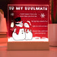 Love You More - Christmas-Themed Acrylic Display Centerpiece For Soulmate