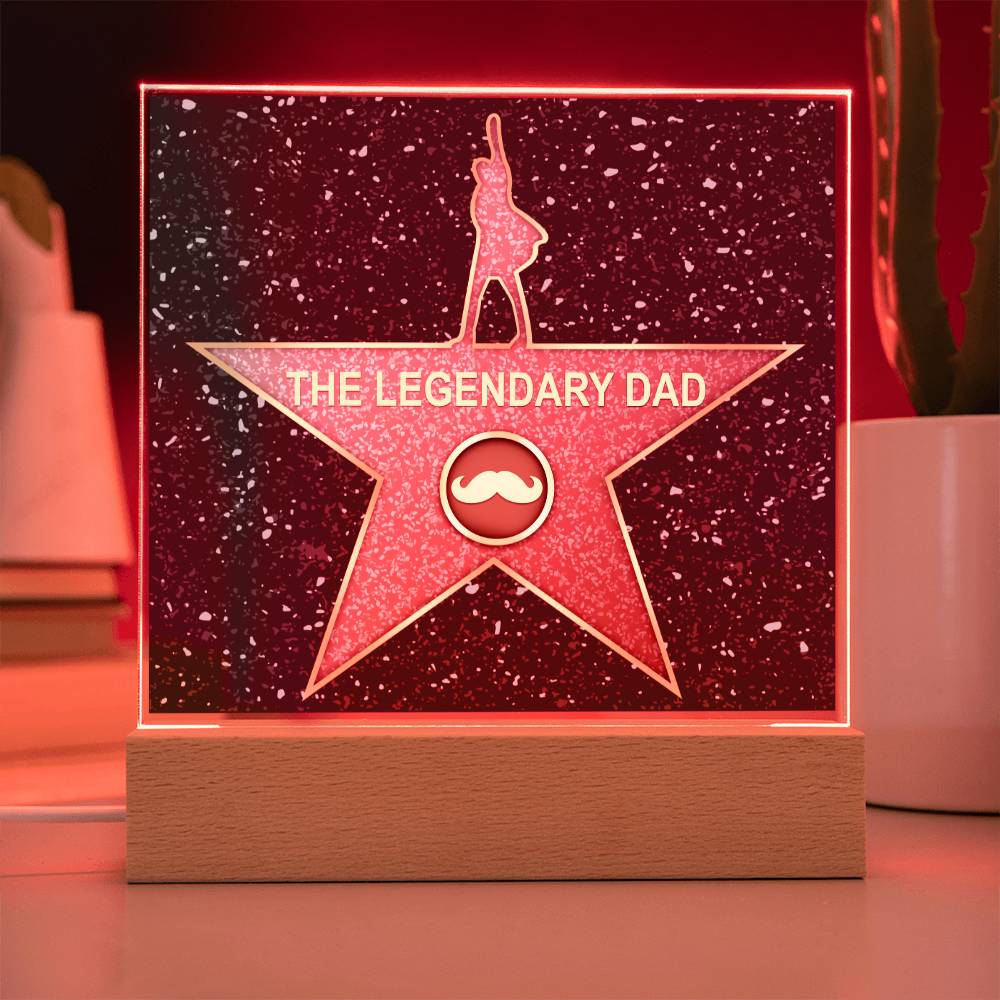 The Legendary Dad - Acrylic Display Centerpiece For Dad