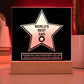 Walk Of Fame - Acrylic Display Centerpiece For Dad