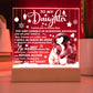 Loving You With All My Heart - Christmas-Themed Acrylic Display Centerpiece For Your Daughter