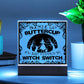 Witch Switch - Halloween-Themed Acrylic Display Centerpiece