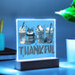 Give Thanks - Thanksgiving-Themed Acrylic Display Centerpiece