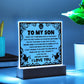 Win Or Learn - Halloween-Themed Acrylic Display Centerpiece For Son