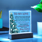 The First Time - Christmas-Themed Acrylic Display Centerpiece For Your Love