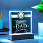 Certificate Of Achievement - Acrylic Display Centerpiece For Dad