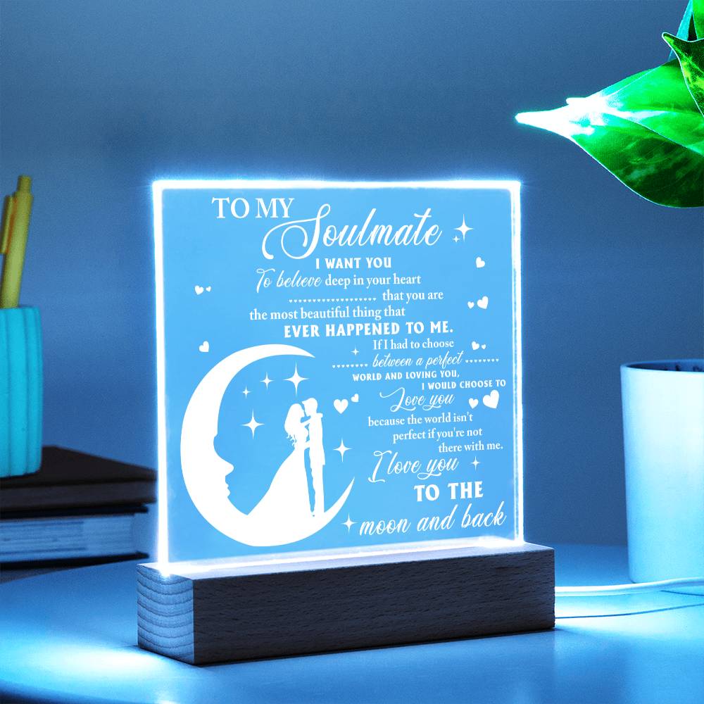 Deep In Your Heart - Acrylic Display Centerpiece For Soulmate