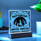 Witch Switch - Halloween-Themed Acrylic Display Centerpiece