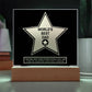 Walk Of Fame - Acrylic Display Centerpiece For Dad