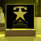 Best Father In The Galaxy - Acrylic Display Centerpiece For Dad
