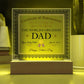World's Greatest Dad - Acrylic Display Centerpiece For Dad