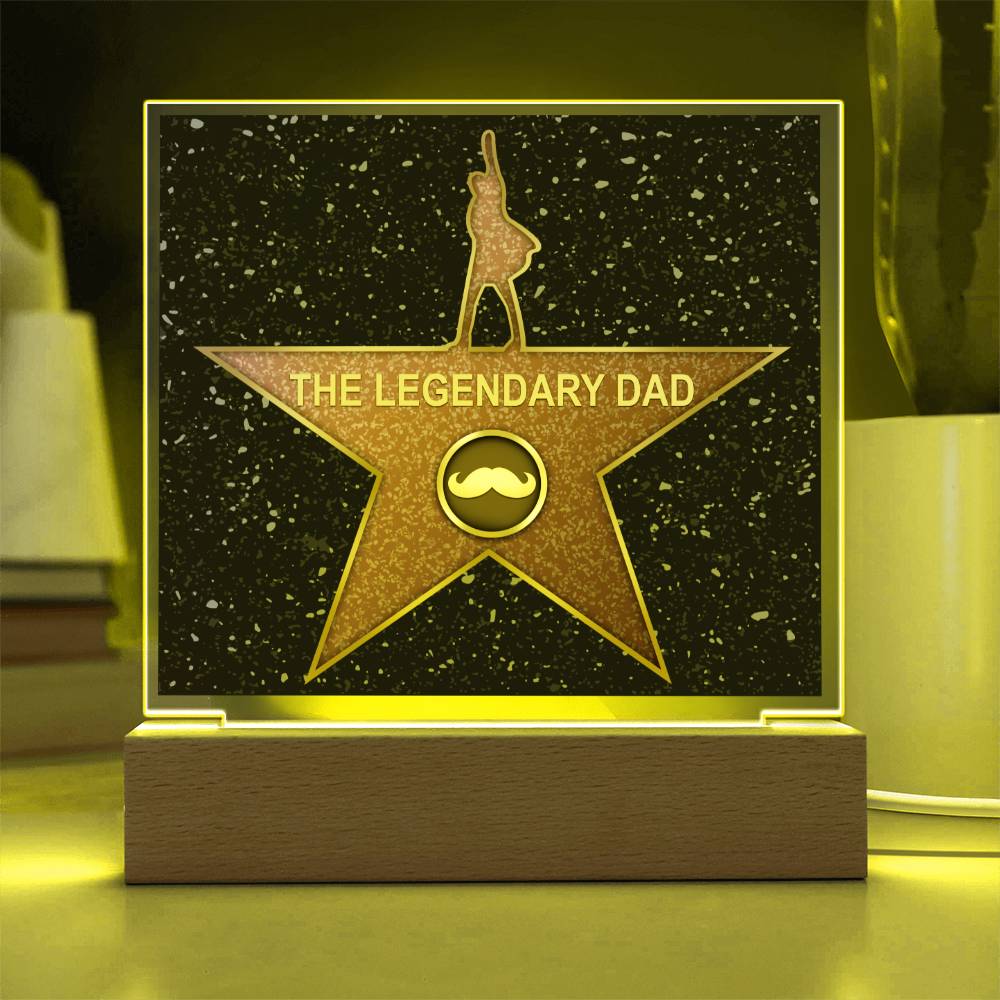 The Legendary Dad - Acrylic Display Centerpiece For Dad