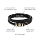 Grateful For Who You Are - Vegan Leather Bracelet For Dad