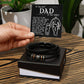 With You By My Side - Vegan Leather Bracelet For Dad