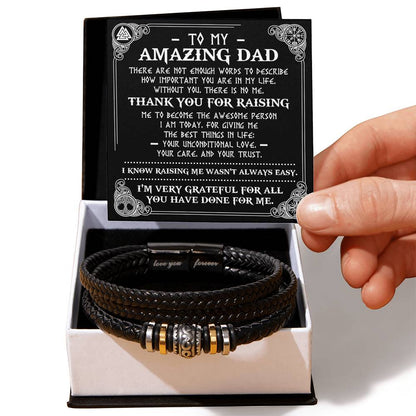 The Best Things - Vegan Leather Bracelet For Dad