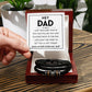 Hey Dad - Vegan Leather Bracelet For Dad