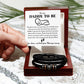 To Be In Your Arms - Vegan Leather Bracelet For Daddy-To-Be