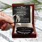 Through My Eyes - Vegan Leather Bracelet For Dad