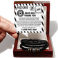 For All That You Do - Vegan Leather Bracelet For Dad