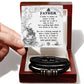 Your Love Shows Us The Way - Vegan Leather Bracelet For Dad
