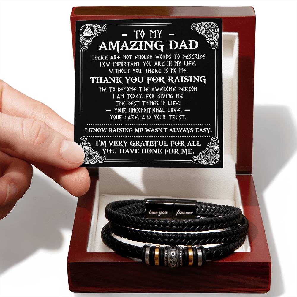 The Best Things - Vegan Leather Bracelet For Dad