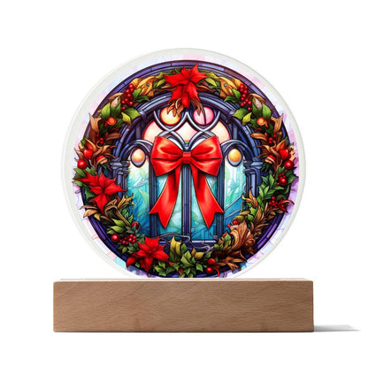 Christmas Wreath - Christmas-Themed Acrylic Display Centerpiece