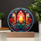 Warm Candle - Christmas-Themed Acrylic Display Centerpiece