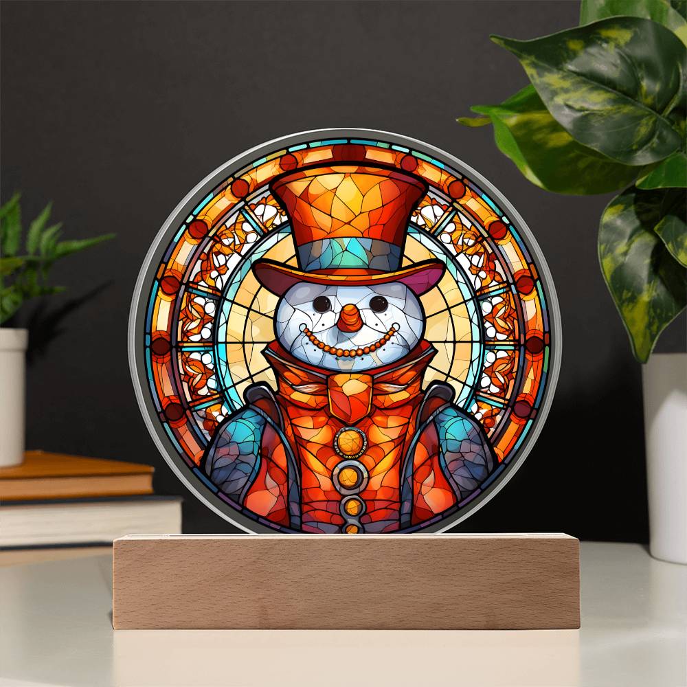 Snowman - Christmas-Themed Acrylic Display Centerpiece