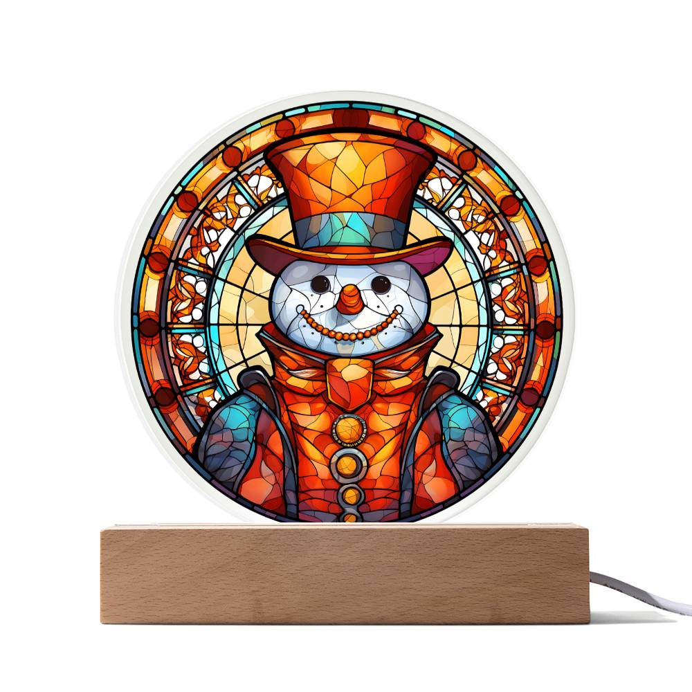 Snowman - Christmas-Themed Acrylic Display Centerpiece