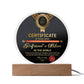 Certificate Of Excellence - Circle Acrylic Display Centerpiece For Girlfriend's Mom