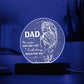 I Will Always Reach For You - Circle Acrylic Display Centerpiece For Dad