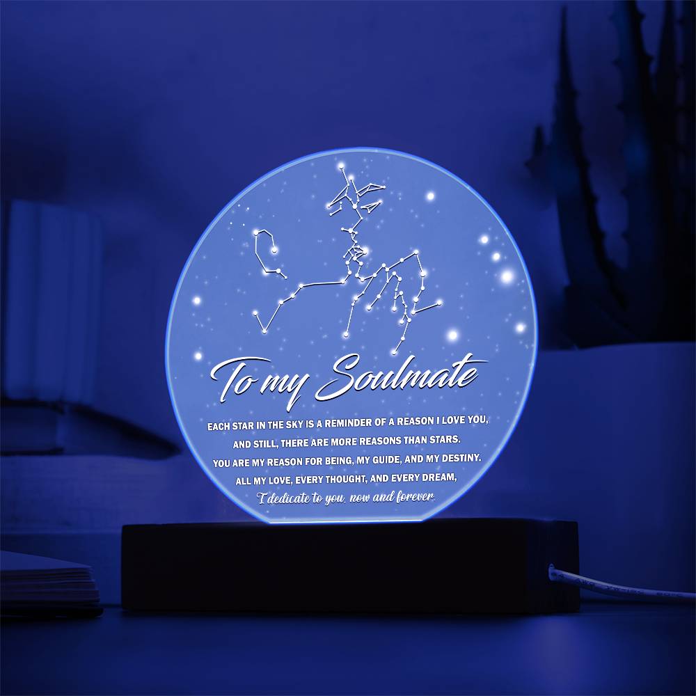 Each Star In The Sky - Acrylic Display Centerpiece For Soulmate