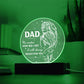 I Will Always Reach For You - Circle Acrylic Display Centerpiece For Dad
