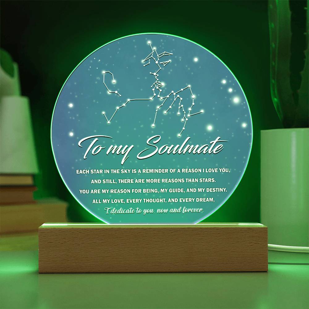 Each Star In The Sky - Acrylic Display Centerpiece For Soulmate