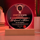 Certificate Of Excellence - Circle Acrylic Display Centerpiece For Girlfriend's Mom