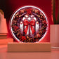 Christmas Wreath - Christmas-Themed Acrylic Display Centerpiece