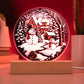 Twin Snowman - Christmas-Themed Acrylic Display Centerpiece