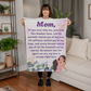 "Read This Whenever You Miss Me" – Plush Coral Fleece Blanket