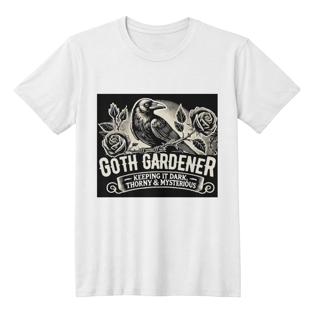 "Goth Gardener" – Dark, Thorny & Mysterious Unisex Jersey Tee