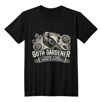 "Goth Gardener" – Dark, Thorny & Mysterious Unisex Jersey Tee