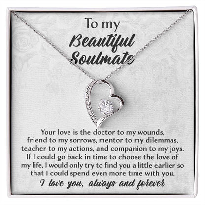 If I Could Go Back In Time - Forever Love Necklace For Soulmate