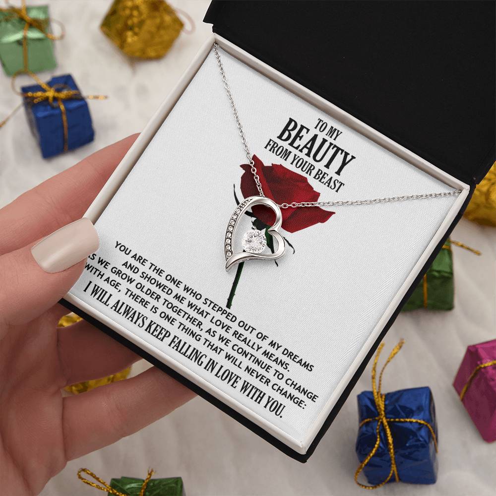 What Love Really Means - Forever Love Necklace For Your Beauty