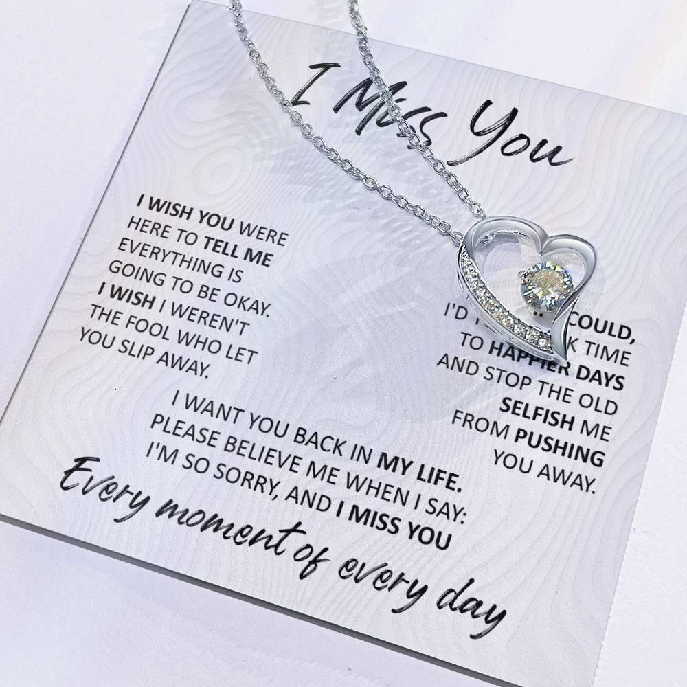 I Miss You - Forever Love Necklace For Your Special Someone