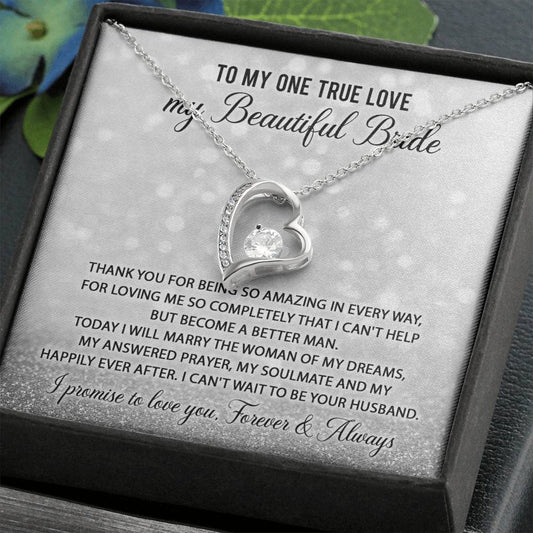 Can't Wait To Be Your Husband - Forever Love Necklace For Bride