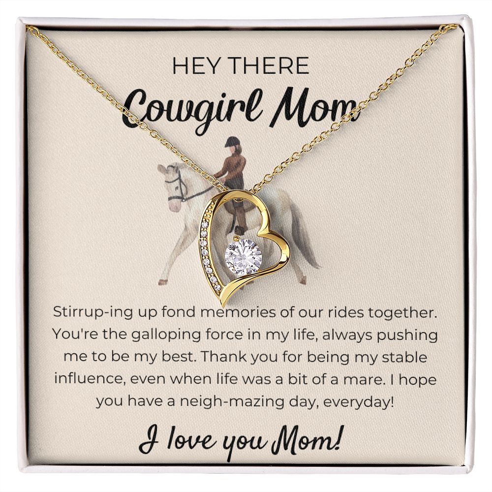 Forever Love Necklace For Cowgirl Mom