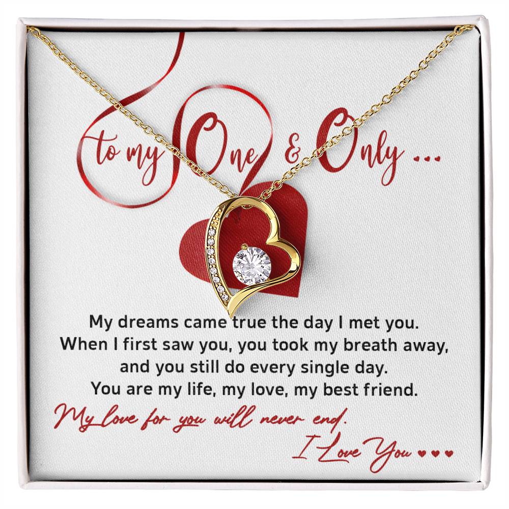 The Day I Met You - Forever Love Necklace For Your One & Only