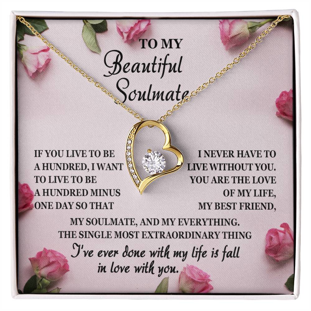 Single Most Extraordinary Thing - Forever Love Necklace For Soulmate