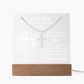 Faith & Light Keepsake Collection (Acrylic Plaque & Unisex Artisan Cross Necklace Bundle)