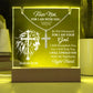 Faith & Light Keepsake Collection (Acrylic Plaque & Unisex Artisan Cross Necklace Bundle)